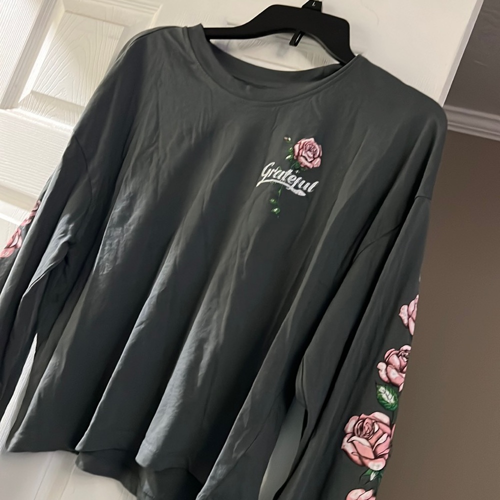long sleeved t shirt . washed , not worn